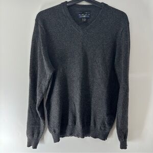 Club Room Dark Charcoal V-Neck Men's Sweater